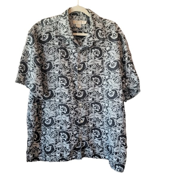 Michael Kors Other - Michael Kors Men's Shirt in Black and White Short Sleeve  Size XXL
